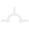 Ekena Millwork Ericson Architectural Grade PVC Gable Bracket, 84"W x 45 1/2"H x 2"D x 6"F, 13/12 Pitch GBP084X46X0206ERI00 - alternate 5